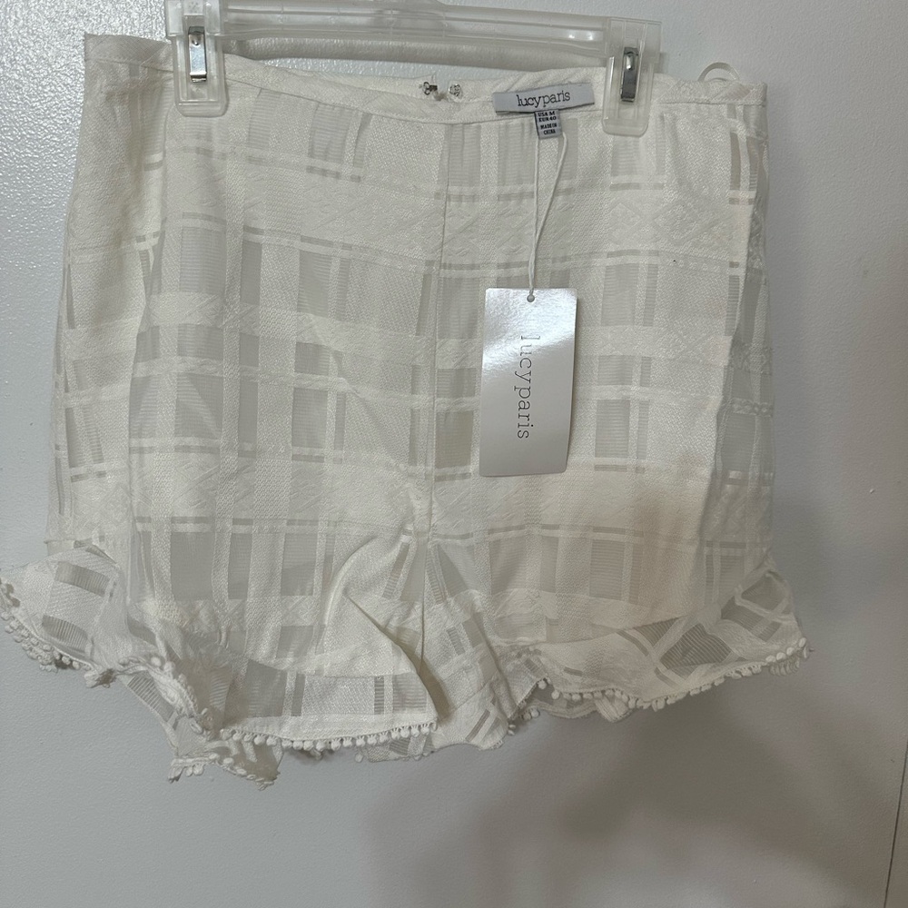 Lucy Paris Women's White Shorts
